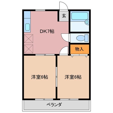 コーポエフの物件間取画像